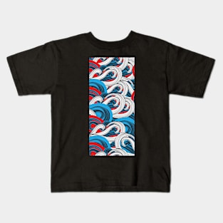 Japanese abstract style Kids T-Shirt